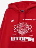 Hanorac cu imprimeu - roșu - CROPP - small5