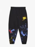 Joggery z nadrukiem all over - czarny - CROPP - small4