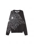 Czarny sweter z pajęczyną - czarny - CROPP - small4