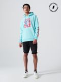 Bluza z kapturem Rick and Morty - niebieski - CROPP - small1