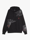 Bluza z kapturem z motywem pajęczyn - czarny - CROPP - small5