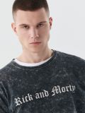Tričko s potiskem Rick and Morty - černý - CROPP - small2
