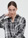 Rochie tip cămașă ecosez - negru - CROPP - small1