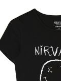 Camiseta negra con estampado - Negro - CROPP - small4