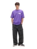 Fioletowa koszulka z nadrukiem Beetlejuice - fioletowy - CROPP - small3