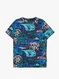 Wzorzysty T-shirt - fioletowy - CROPP - small4