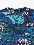 Wzorzysty T-shirt - fioletowy - CROPP - small5