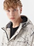 Kurtka z nadrukiem all over - jasny szary - CROPP - small2