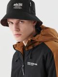 Brązowo-czarna kurtka z kapturem - brązowy - CROPP - small4