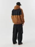 Brązowo-czarna kurtka z kapturem - brązowy - CROPP - small5