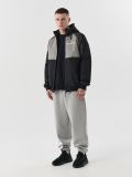 Czarno-szara kurtka z kapturem - czarny - CROPP - small2