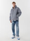 Zimowa kurtka puffer - surowy granatowy - CROPP - small2