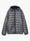 Pikowana kurtka z kapturem - szary - CROPP - small5