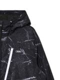 Wzorzysta kurtka z kapturem - czarny - CROPP - small5