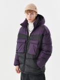 Kapuutsiga tepitud jope - pruun - CROPP - small4