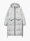 Szary płaszcz oversize z kapturem - jasny szary - CROPP - small4