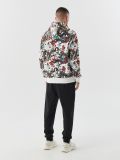 Wzorzysta bluza z kapturem - kremowy - CROPP - small3