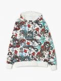 Wzorzysta bluza z kapturem - kremowy - CROPP - small4
