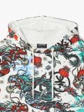 Wzorzysta bluza z kapturem - kremowy - CROPP - small5