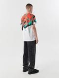 T-shirt z motywem graffiti - biały - CROPP - small4