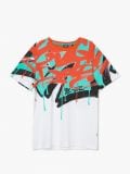 T-shirt z motywem graffiti - biały - CROPP - small5