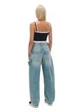 Blugi cu talie înaltă - albastru-deschis - CROPP - small3
