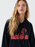 Bluza z kapturem Deadpool - czarny - CROPP - small2