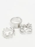 3 pack męskich pierścieni - srebrny - CROPP - small2