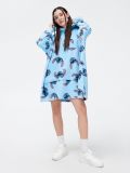 Pătură hanorac de damă Stitch - albastru-pal - CROPP - small1