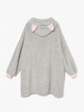 Bluza snuddie z uszami - jasny szary - CROPP - small4