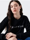 Mikina Friends - čierna - CROPP - small1