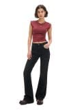 Τζιν παντελόνι flare - ΜΑΥΡΟ - CROPP - small1