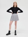 Spódnica mini z plisowaniem - jasny szary - CROPP - small2
