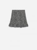 Wzorzysta spódnica z falbaną - czarny - CROPP - small6