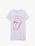 The Rolling Stones mintás pólóruha - levendula - CROPP - small3