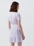 Sukienka z kopertowym dekoltem - fioletowy - CROPP - small3
