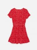 Sukienka z kopertowym dekoltem - czerwony - CROPP - small6
