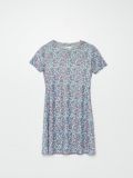 Krótka sukienka w kwiaty - niebieski - CROPP - small4