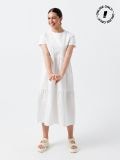 Rochie midi simplă - alb - CROPP - small1