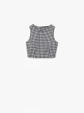 Crop top w kratkę - czarny - CROPP - small4
