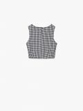 Crop top w kratkę - czarny - CROPP - small6
