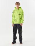 Bluza z kapturem i nadrukiem all over - zielony - CROPP - small2