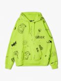 Bluza z kapturem i nadrukiem all over - zielony - CROPP - small4