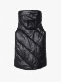 Pikowana kamizelka z kapturem - czarny - CROPP - small6