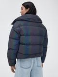 Pikowana kurtka z efektem holo - fioletowy - CROPP - small5