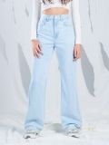 Blugi wide leg - albastru - CROPP - small8