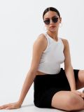 Crop top uni - alb - CROPP - small2