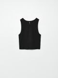 Crop top uni - negru - CROPP - small4