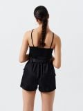 Кроп топ із вирізом - чорний - CROPP - small3