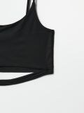 Кроп топ із вирізом - чорний - CROPP - small5